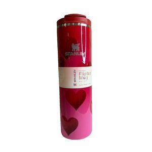 Stanley Valentines Day 16 Oz Aero Light Fliptop mug  Rouge Red with Hearts 2026
